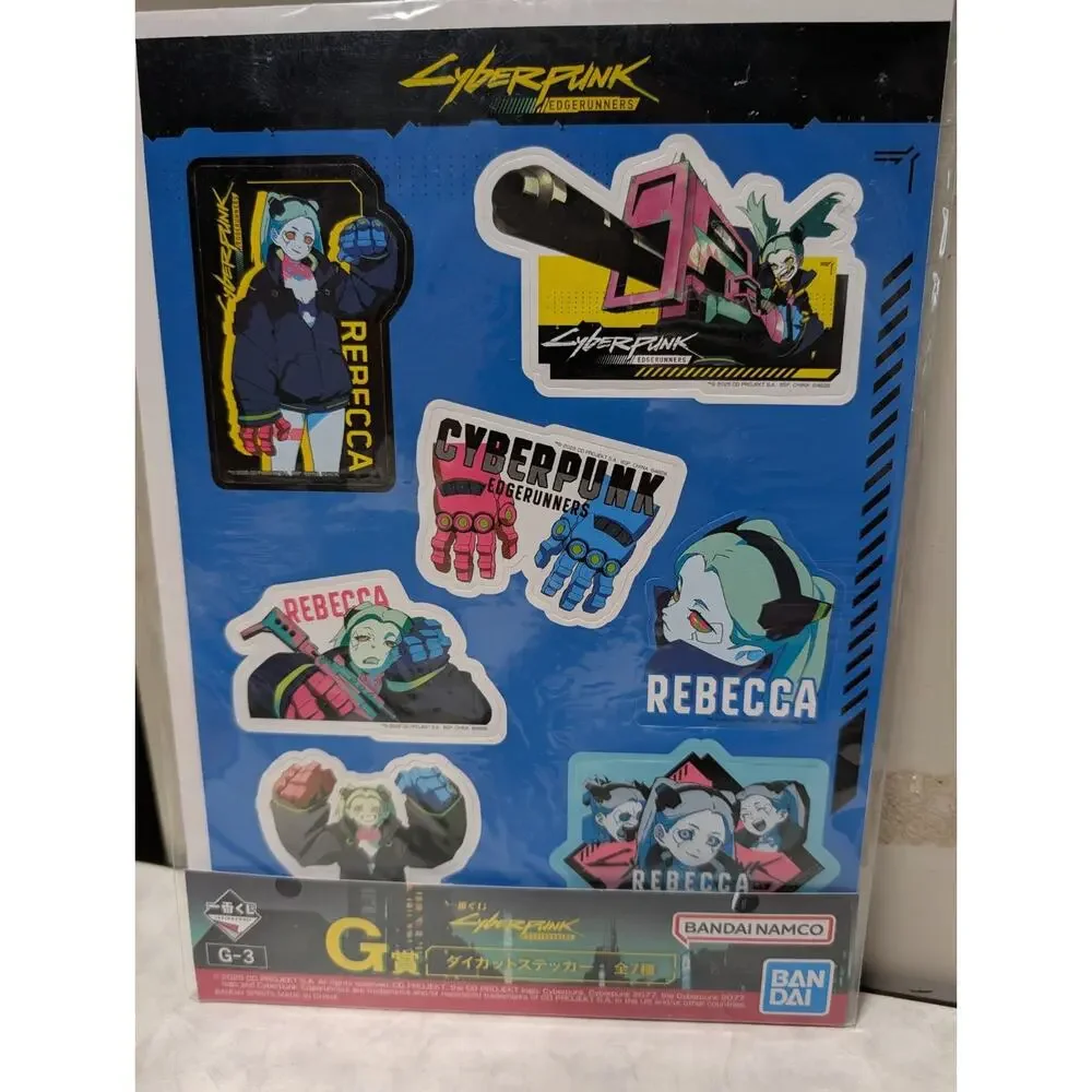 Cyberpunk: Edgerunners Ichiban Kuji Sticker Sheet Brand New US Seller